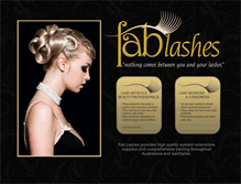 Tablet Screenshot of fablashes.co.nz